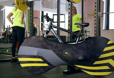 Чохол для велосипеда Velo Sock Unisex для дорослих, підходить для 99% велосипедів, жовті лінії