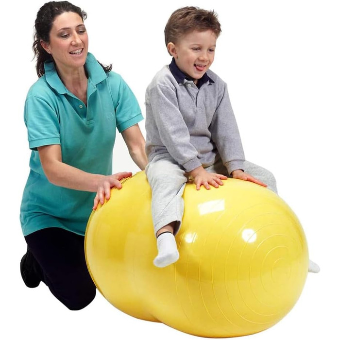 Фітбол GYMNIC Physio Roll для реабілітації, синій м'яч для гімнастики