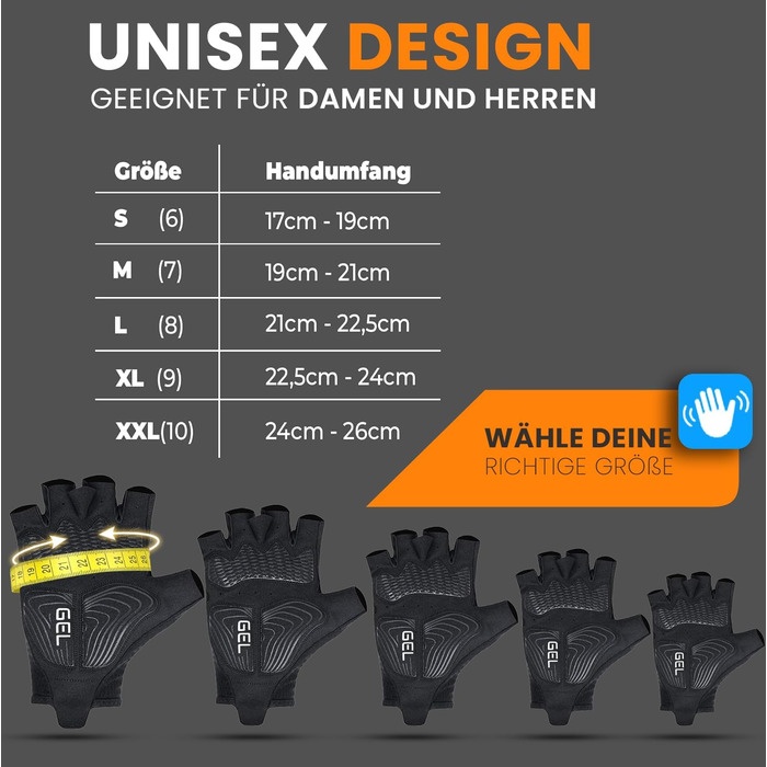 Велосипедні рукавички літні для чоловіків та жінок – дихаючі рукавички з гелевою підкладкою для MTB, шосе та трекінгу, чорно-білі