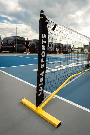 М'яка сітка для піклболу преміум-якості – офіційний розмір для турнірів, легка у збиранні, міцна та портативна – ідеальна для професіоналів та любителів, жовта