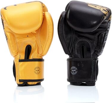 Боксерські рукавички Fairtex BGV26 Harmony Six чорні/золоті – преміум якість для тренувань і змагань