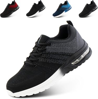 Спортивні кросівки Hitmars для чоловіків та жінок з повітряною подушкою, розмір 36-48 (43 EU, сірий)