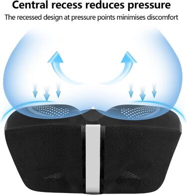 Покриття для велосипедного сидіння AUVSTAR з гелевою вставкою, дихаюче, преміум-якість, підходить для гірського велосипеда, потовщене, захист сидіння для чоловіків та жінок (сірий)