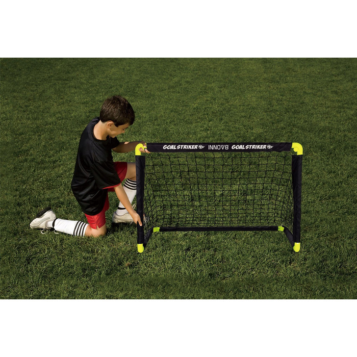 Дитячі розкладні футбольні ворота 90x60x60 см + м'яч та насос — INNOV8