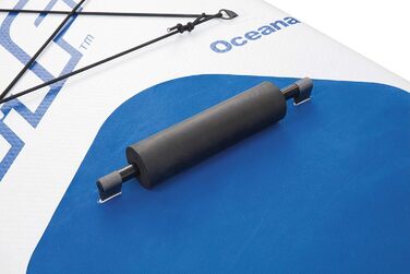 Надувна SUP-дошка Hydro Force Oceana 305 см з комплектом для каяка, сидінням, рюкзаком, насосом і веслом, біло-синя