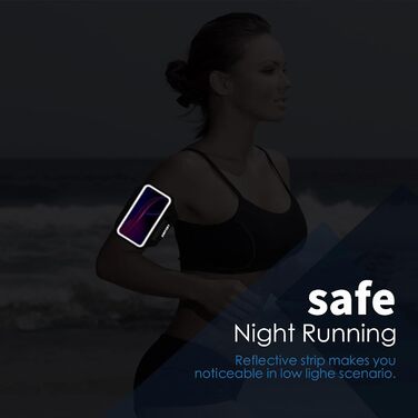 Спортивний браслет Haissky з кишенькою для навушників - чохол для телефону на руку для iPhone та Huawei