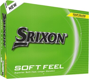 Гольф-м'ячі Srixon Soft Feel 14: преміум якість, стабільний політ, контрольований спін, Tour Yellow/Білий