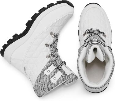 Зимові черевики EARLDE для жінок, водонепроникні, утеплені, антиковзкі, для активного відпочинку, розмір 40 EU, білі