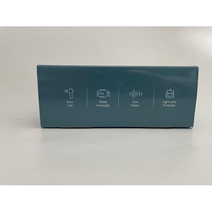 Масажний пістолет EKUPUZ з 30 режимами, 6 насадками, USB-C, для м'язів, шиї, спини, плечей, сріблястий