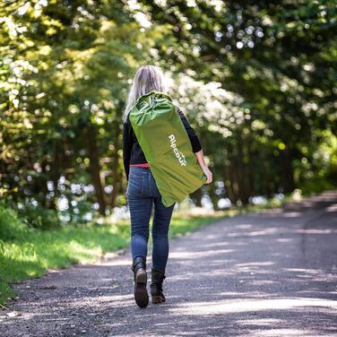 Складане кемпінгове ліжко Alpcour – міцне односпальне ліжко в сумці для дому та відпочинку на природі. Підходить для дорослих та дітей (до 200 кг). З подушкою, комфортне, надійне.