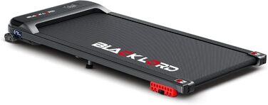 Складаний біговий килимок BLACK LORD MS2, 2-в-1 для дому та офісу, нахил, 3.2HP, до 140 кг, чорний