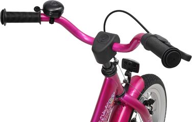 Дитяче велосипед BIKESTAR 14 дюймів для хлопчиків та дівчаток від 4 років | Класичний дизайн | Рожево-білий | Без ризику тестування