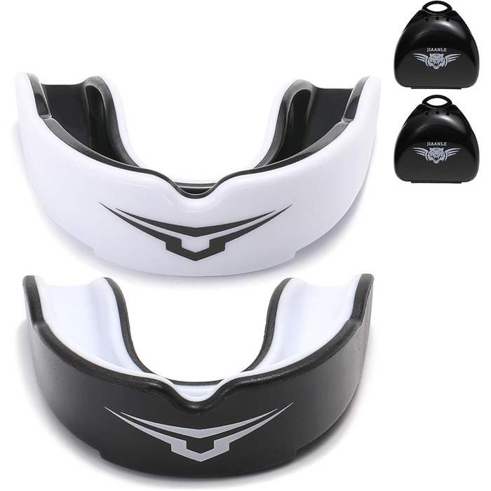 Захист для зубів для дітей 11-16 років (2 шт.) - спортивний капу для хокею, кікбоксингу, регбі, футболу, боксу - надійний захист, CE