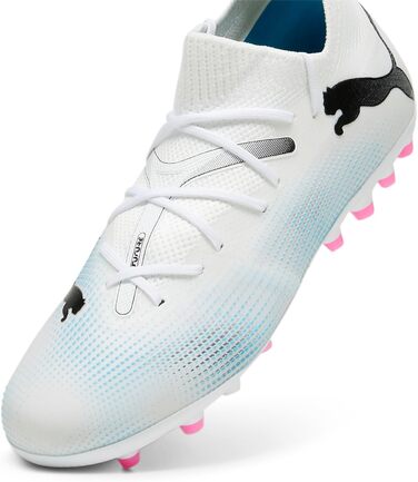 Дитячі футбольні бутси PUMA Future 7 Match Mg Jr - 28 EU - Біло-рожеві