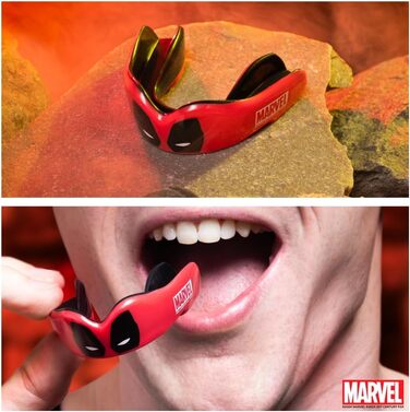 Захисна капа Deadpool Marvel для дорослих, спортивна, для єдиноборств, регбі, ММА, хокею, боксу, 12+ років