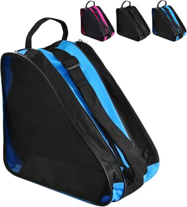 Сумка для роликів та ковзанів для дітей. Сумка для роликів Inliner, Ice Skate Bag, Skischuhtasche, Rollschuhtasche (Блакитна)