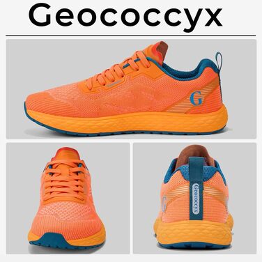 Чоловічі спортивні кросівки для широкої стопи Outdoor (помаранчеві, р. 41) — дихаючі, легкі, протиковзкі для фітнесу та прогулянок