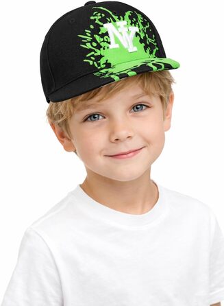 Дитяча кепка SNAPBACK USA для підлітків, кепка-бейсболка, спортивна кепка NY Splash Green (універсальний розмір)