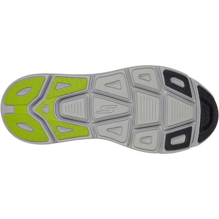 Чоловічі кросівки для бігу Skechers Max Cushioning Delta, чорний та лаймовий, розмір 45 EU, тканина