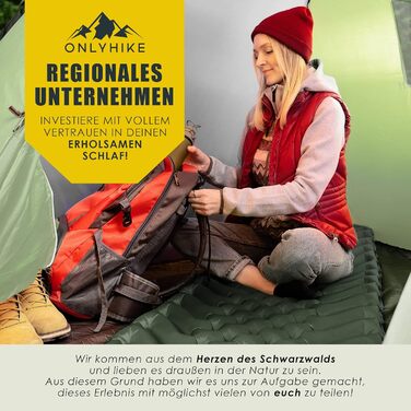 Килимок для кемпінгу ONLYHIKE® Ultraleicht: Легкий, компактний, для відпочинку на природі - Оливковий