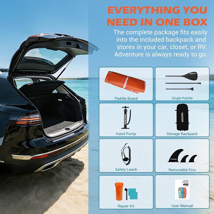 NACATIN SUP Board надувний 320 см (10'6