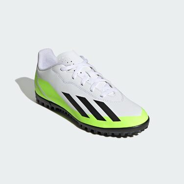 Дитячі футбольні бутси adidas X Crazyfast.4 Turf (38 2/3 EU) Cloud White/Core Black/Lucid Lemon