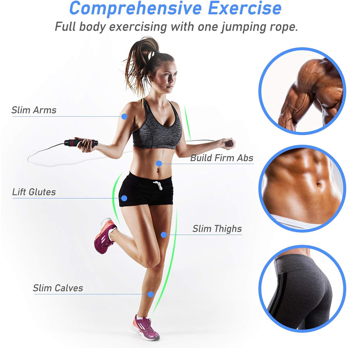 Стрибкове канат Blukar, регульований, з комфортними ручками, 3 метри, антиковзкий, для фітнесу та витривалості, червоний