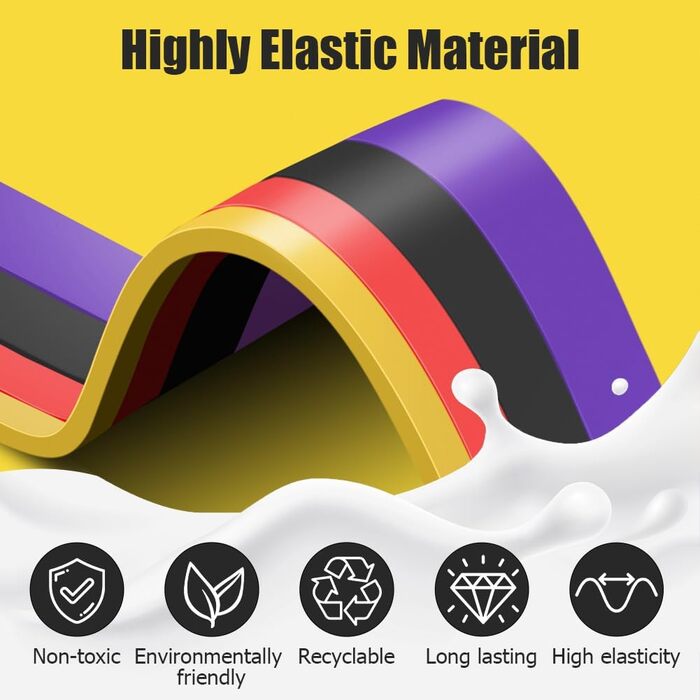 Набір еластичних стрічок Flintronic для фітнесу та йоги, 4 шт.