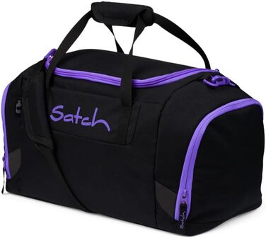 Спортивна сумка satch 25 л з вологовідділенням, відділом для взуття, фіолетово-чорна