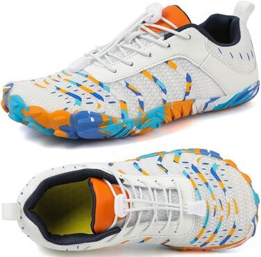 Босими кросівки для чоловіків та жінок, широкі, для трейлу, фітнесу, ходьби, легкі, унісекс, розміри 36-46 EU, білі