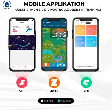 Бігова доріжка Mobiclinic Tibet для дому, 14 км/год, 1100 Вт, 100 кг, 20 швидкостей, LED-дисплей, підтримка ZWIFT, тримач для телефону, аварійне відключення