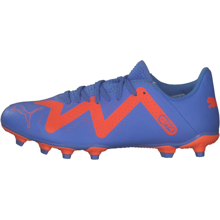 Жіночі футбольні бутси PUMA Future Play FG/AG 37 EU, Blue Glimmer/Puma White/Ultra Orange