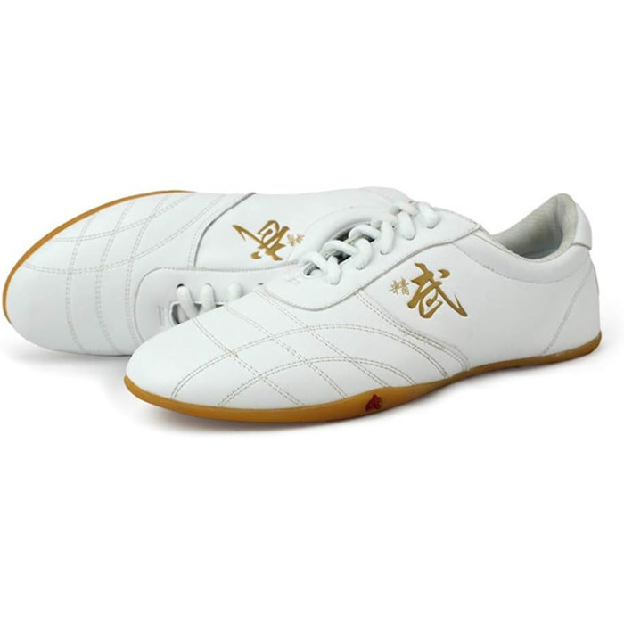 Жіноче взуття для Тай-Чи VIBLiSS: легкі шкіряні кросівки для карате, таеквондо, тай-чи та тренувань (39 EU, білий)