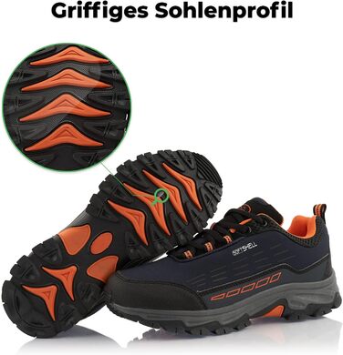 Черевики для хайкінгу жіночі та чоловічі, водонепроникні трекінгові черевики, чорний, зелений (36 EU, темно-синій, помаранчевий)