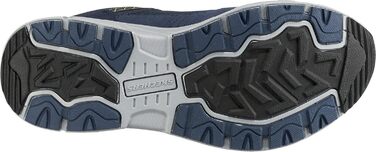 Чоловічі кросівки Skechers Vigor 2.0 Navy з шкіри, PU та сітки, акцент Lime
