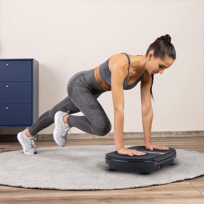 Платформа вібраційна Gymtek XP300 для дому: 99 рівнів, 5 програм, Touchscreen. Для схуднення, спалювання жиру та нарощування м'язів. Чорний колір.