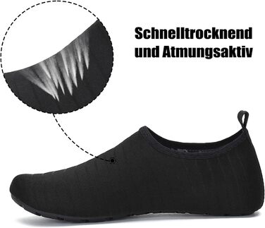 Чоботи для плавання Sagaro: чоловічі та жіночі, легкі, з неопрену, швидко сохнуть, для пляжу, серфінгу, розмір EU 36-47, Smoky Black