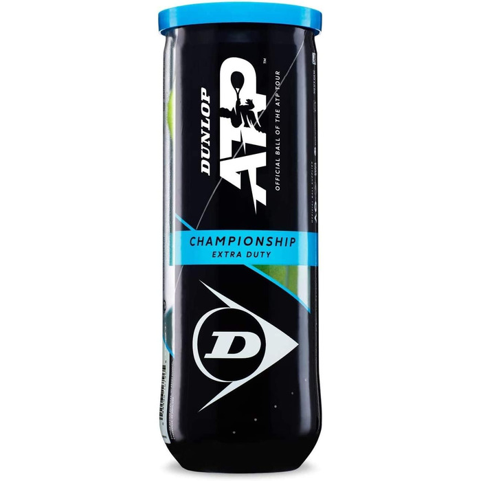 Тенісні м'ячі Dunlop ATP Championship V21, 12 шт. у банці