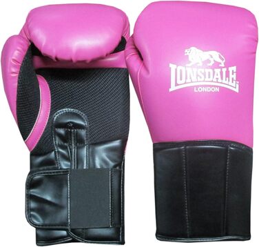 Боксерські рукавички Lonsdale Performer 16 унцій червоно-чорні