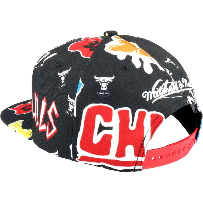 Кепка Mitchell & Ness Snapback Chicago Bulls з наліпками