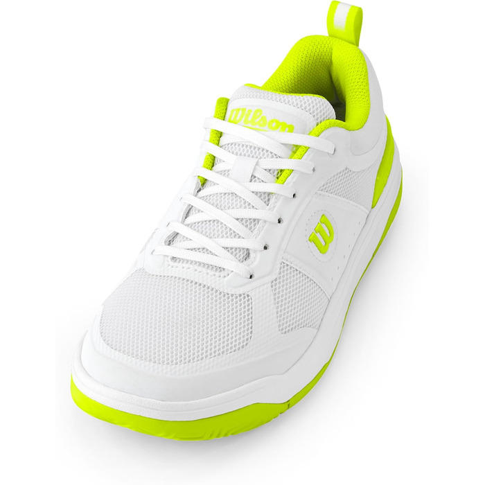 Жіночі кросівки для піклболу Wilson Pickle Pro (38 2/3 EU, білий, безпечний жовтий)