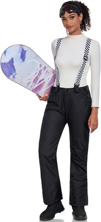 Комплект зимового одягу HOTIAN Daen: водонепроникний, вітронепроникний, для катання на лижах, сноуборді та туризму (XS, 3white+black)