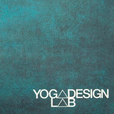 Йога-мат Yoga Design Lab Combo 3.5 мм, нековзкий, натуральний каучук, рушник, для інтенсивних тренувань, з ременем, зелений Aegean