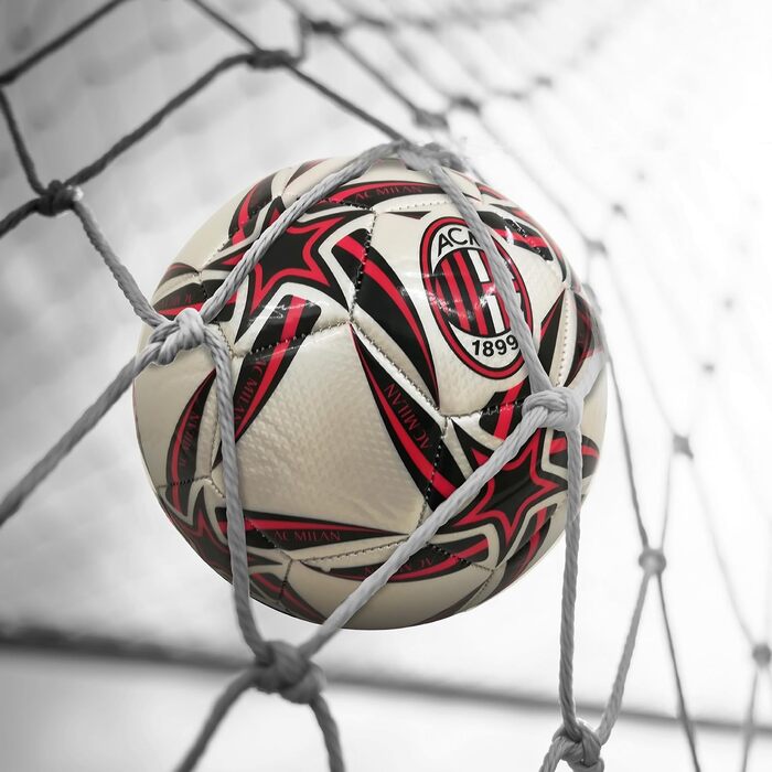 Футбольний м'яч Mondo Toys AC Milan, офіційний, розмір 5, 400 г, зшитий