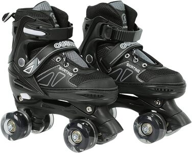 Інлайнери для дітей та дорослих | Роликові ковзани з великими колесами 76 мм | Регульовані інлайнери для дітей, підліток та дорослих | Безпечні роликові ковзани для активного відпочинку | Інлайнери з підсвічуванням, подарунок для дітей та підлітків, розмі