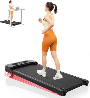 Бігова доріжка Walking Pad для дому HomeFitnessCode: електричний біговий килимок з нахилом, 1-8 км/год, чорний