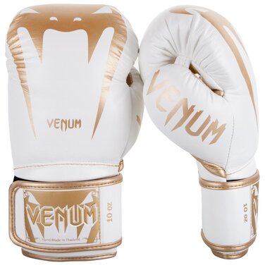 Боксерські рукавички Venum Giant 3.0, 16 унцій, біло-золоті