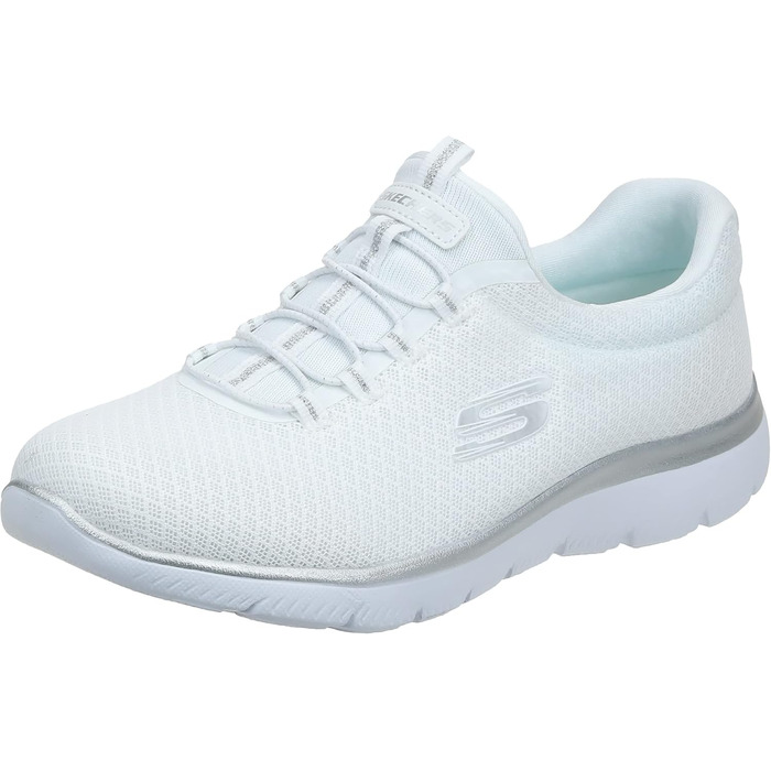 Кросівки жіночі Skechers Summits White/Silver (39 EU) - Дихаюча сітка