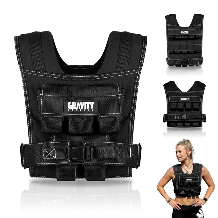Утяжелитель Gravity Fitness 20/30 кг – регульований жилет для фітнесу, кросфіту, силових тренувань (10 кг)