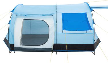 Намет CampFeuer Super+ для 4 особи: великий тунельний намет з 2 входами та тамбуром, водовідштовхувальний (3000 мм), сімейний, для кемпінгу